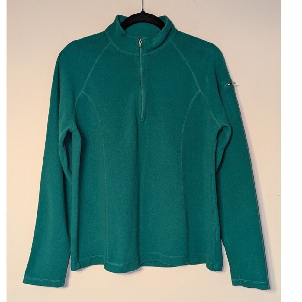 L.L. Bean Women M Fleece 1/4 Zip Pullover Warm Layer Outdoor Gorpcore Minimalist